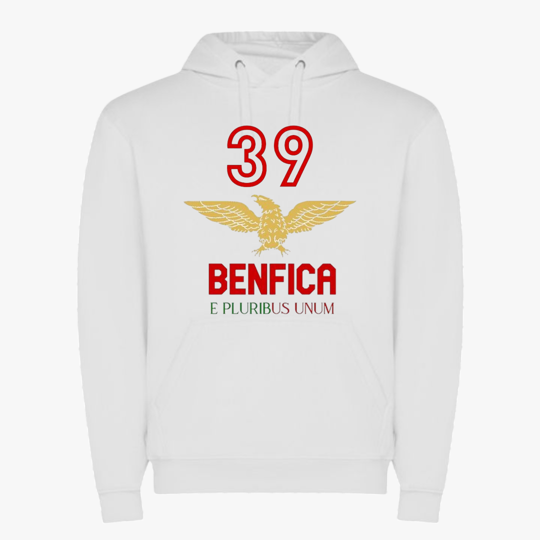 Benfica - Sweat-shirt com capuz - Branca