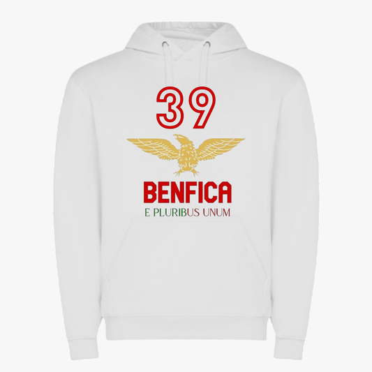 Benfica - Sweat-shirt com capuz - Branca