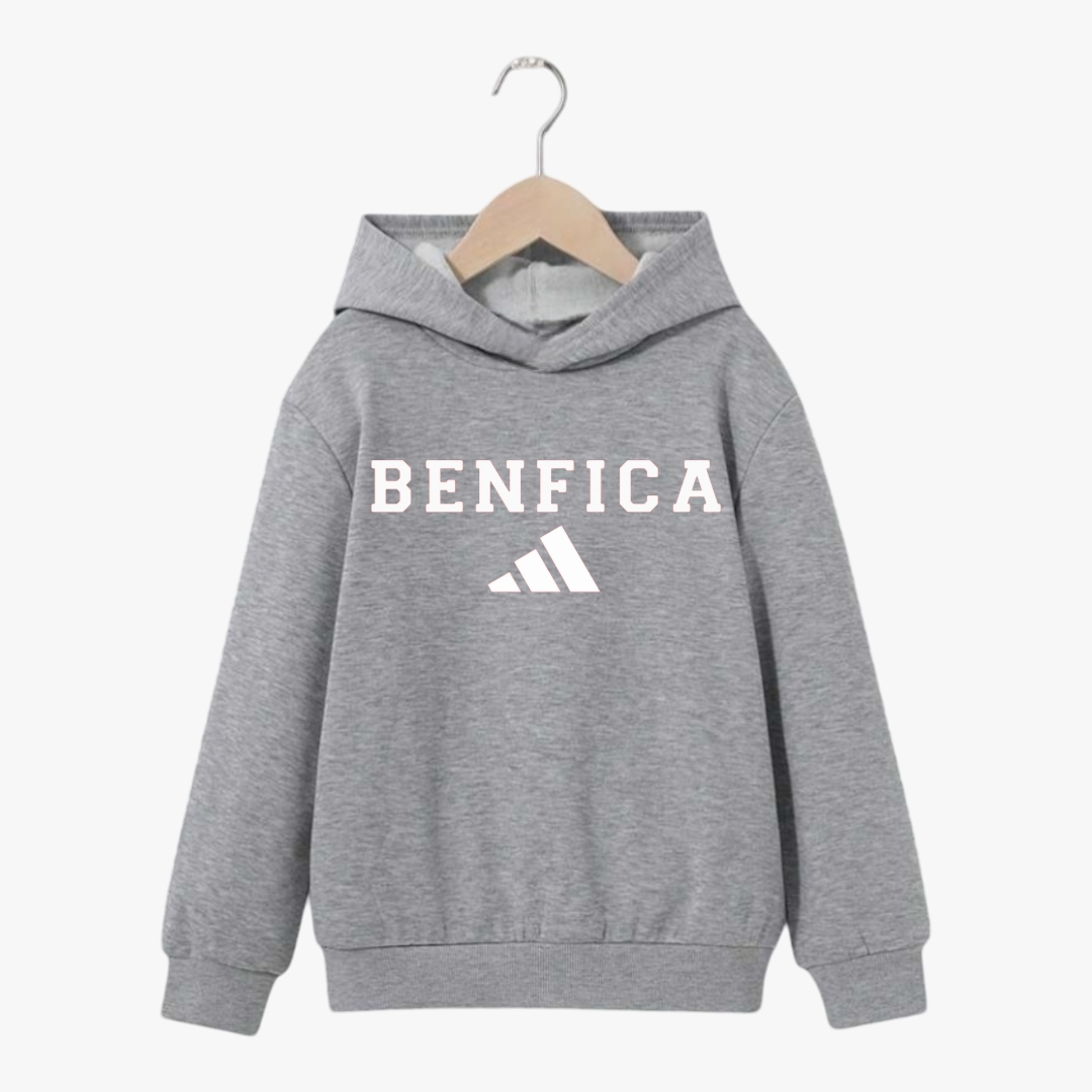 Benfica - Sweat-shirt com capuz - Cinza