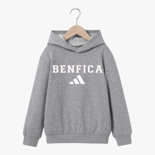 Benfica - Sweat-shirt com capuz - Cinza