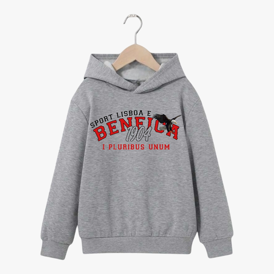 Benfica - Sweat-shirt com capuz - Cinza