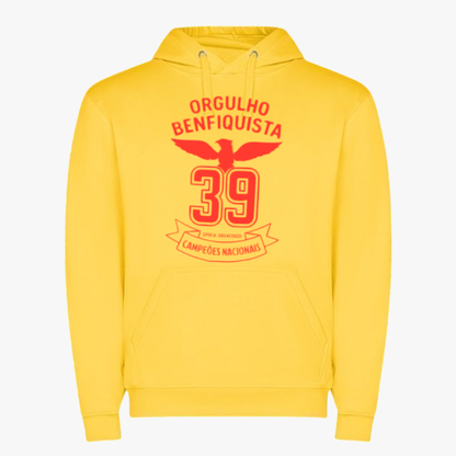 Benfica - Sweat-shirt com capuz - Amarela