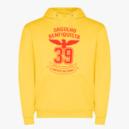 Benfica - Sweat-shirt com capuz - Amarela