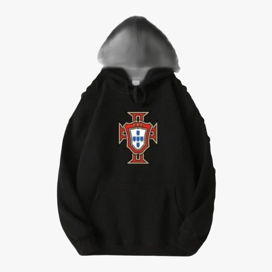 Portugal - Sweat-shirt com capuz - Preta