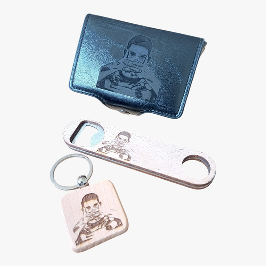 Sporting - Conjunto 1 Carteira porta cartões + 1 abre garrafas GYÖKERES