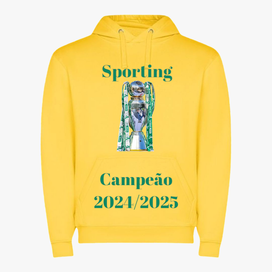 Sporting - Sweat-shirt com capuz - Amarela