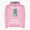 Sporting - Sweat-shirt com capuz - Rosa