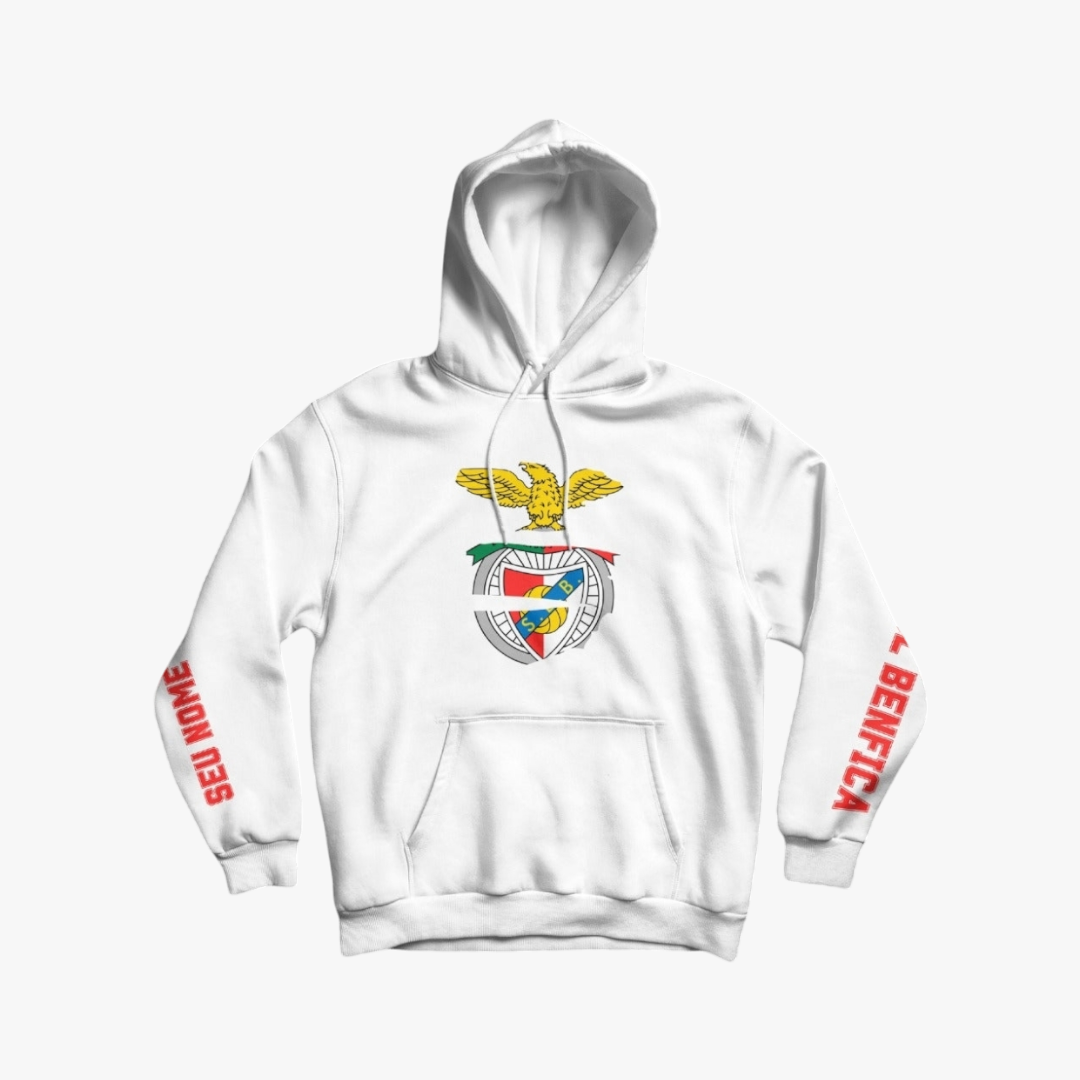 Benfica - Sweat-shirt com capuz - Branca