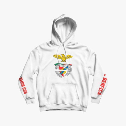 Benfica - Sweat-shirt com capuz - Branca