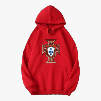 Portugal - Sweat-shirt com capuz - Vermelha