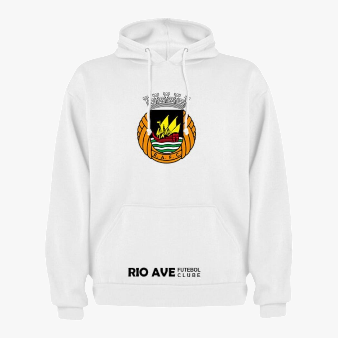 Rio Ave- Sweat-shirt com capuz - Branca