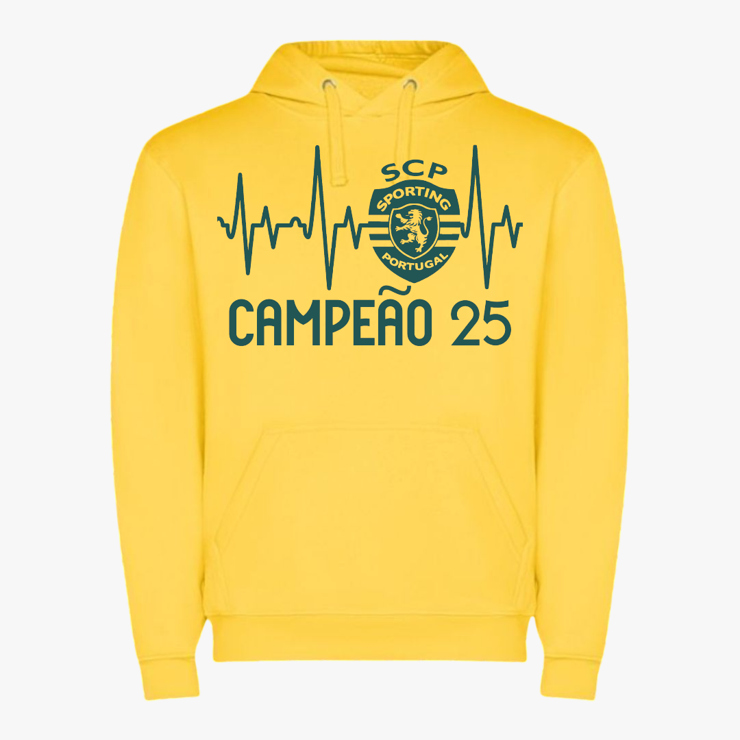 Sporting - Sweat-shirt com capuz - Amarela