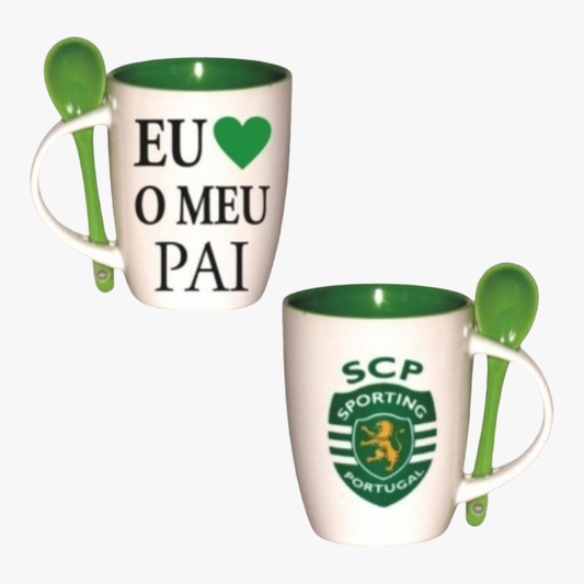 Sporting - Caneca com colher Pai