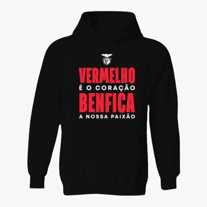 Benfica - Sweat-shirt com capuz - Preta