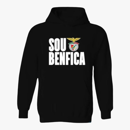 Benfica - Sweat-shirt com capuz - Preta