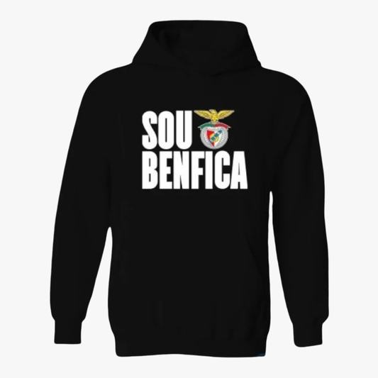 Benfica - Sweat-shirt com capuz - Preta