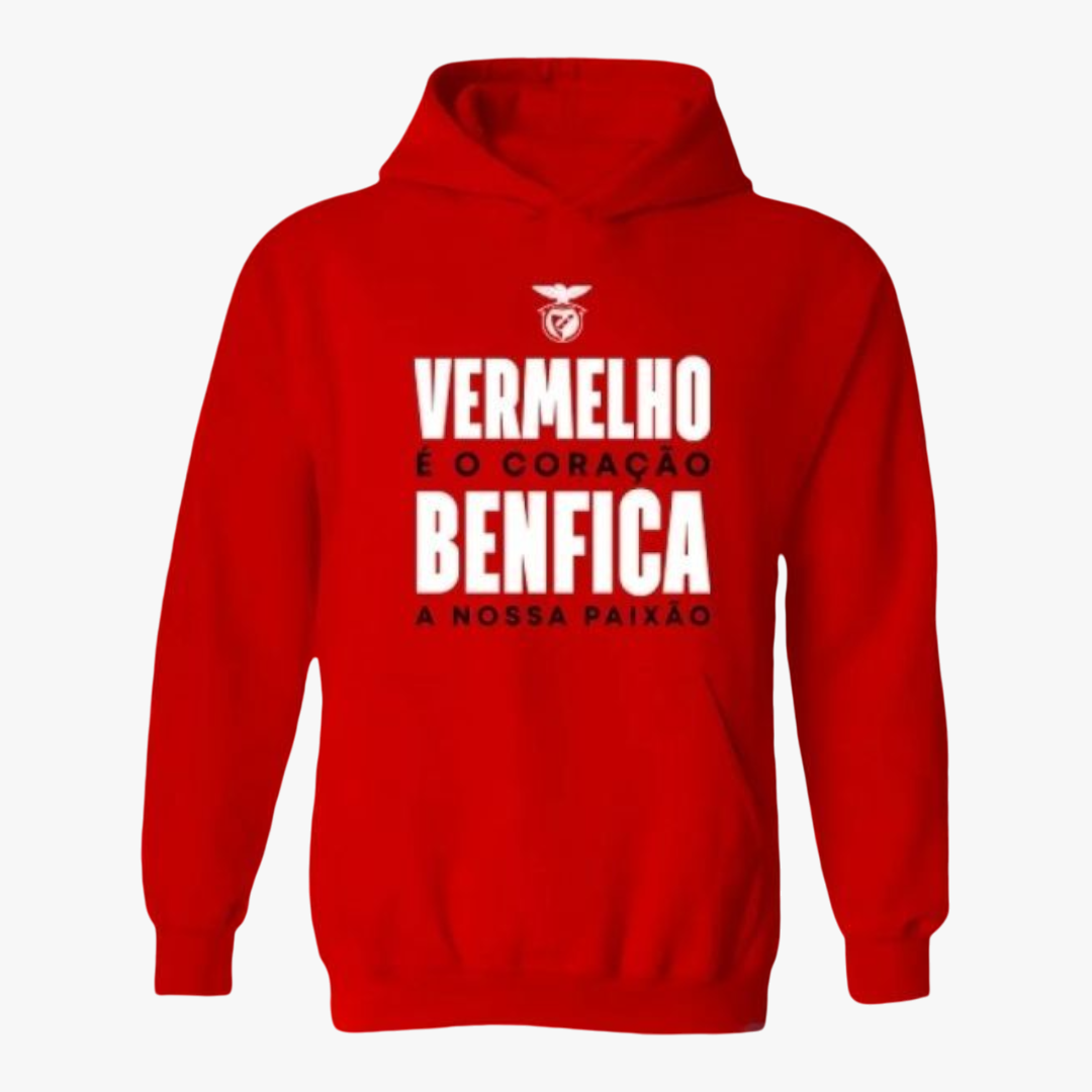 Benfica - Sweat-shirt com capuz - Vermelha