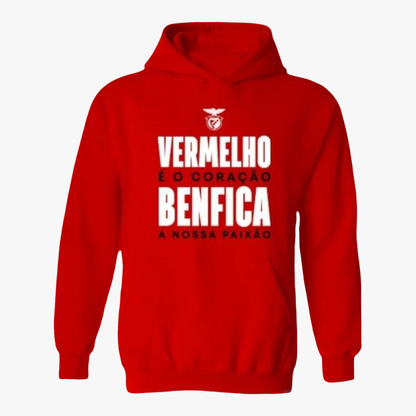 Benfica - Sweat-shirt com capuz - Vermelha