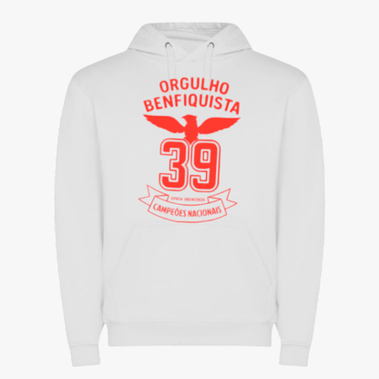 Benfica - Sweat-shirt com capuz - Branca