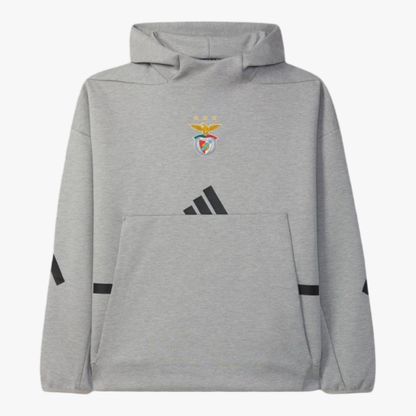Benfica - Sweat-shirt com capuz - Cinza