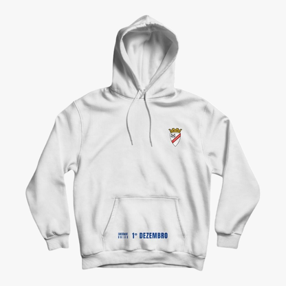 1° Dezembro - Sweat-shirt com capuz - Branca