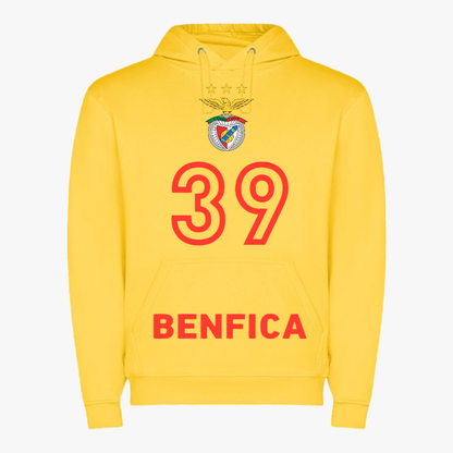 Benfica - Sweat-shirt com capuz - Amarela