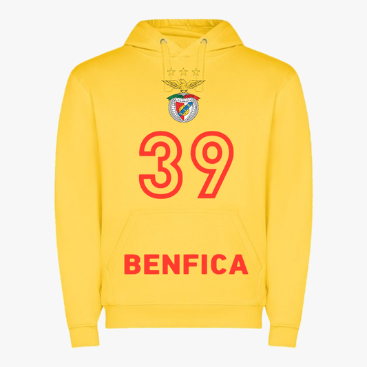 Benfica - Sweat-shirt com capuz - Amarela