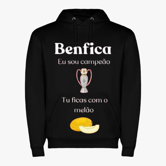 Benfica - Sweat-shirt com capuz - Preta