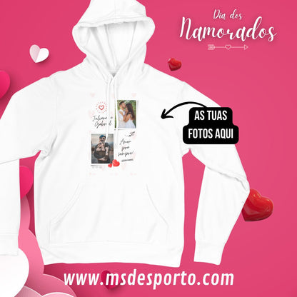 Sweat-shirt com capuz - Branca