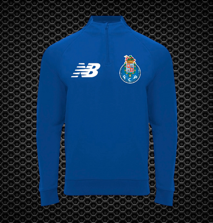 Porto - Camisola de treino , manga raglan e meio fecho