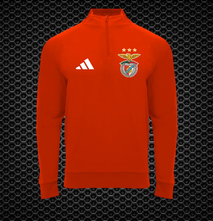 Benfica - Camisola de treino , manga raglan e meio fecho - Ref.1115 - 60
