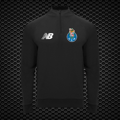 Porto - Camisola de treino , manga raglan e meio fecho