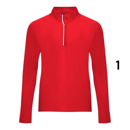Ref. 1113 - Melbourne - Camisola técnica de manga comprida raglan, com meio fecho