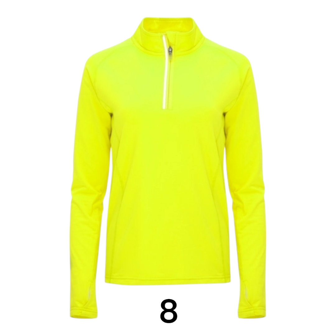 Ref. 1114 - Melbourne woman - Camisola técnica de manga comprida raglan, com meio fecho