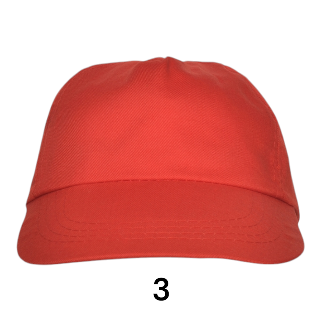 Ref. 7000 - Basica - Chapéu de 5 painéis e 2 furos de ventilação bordados