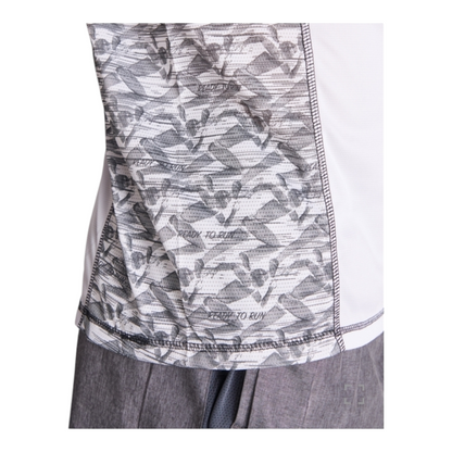 Ref. 0426 - Sochi - T-shirt técnica de manga raglan com encaixes estampados