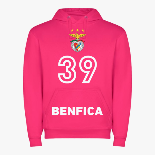 Benfica - Sweat-shirt com capuz - Rosa