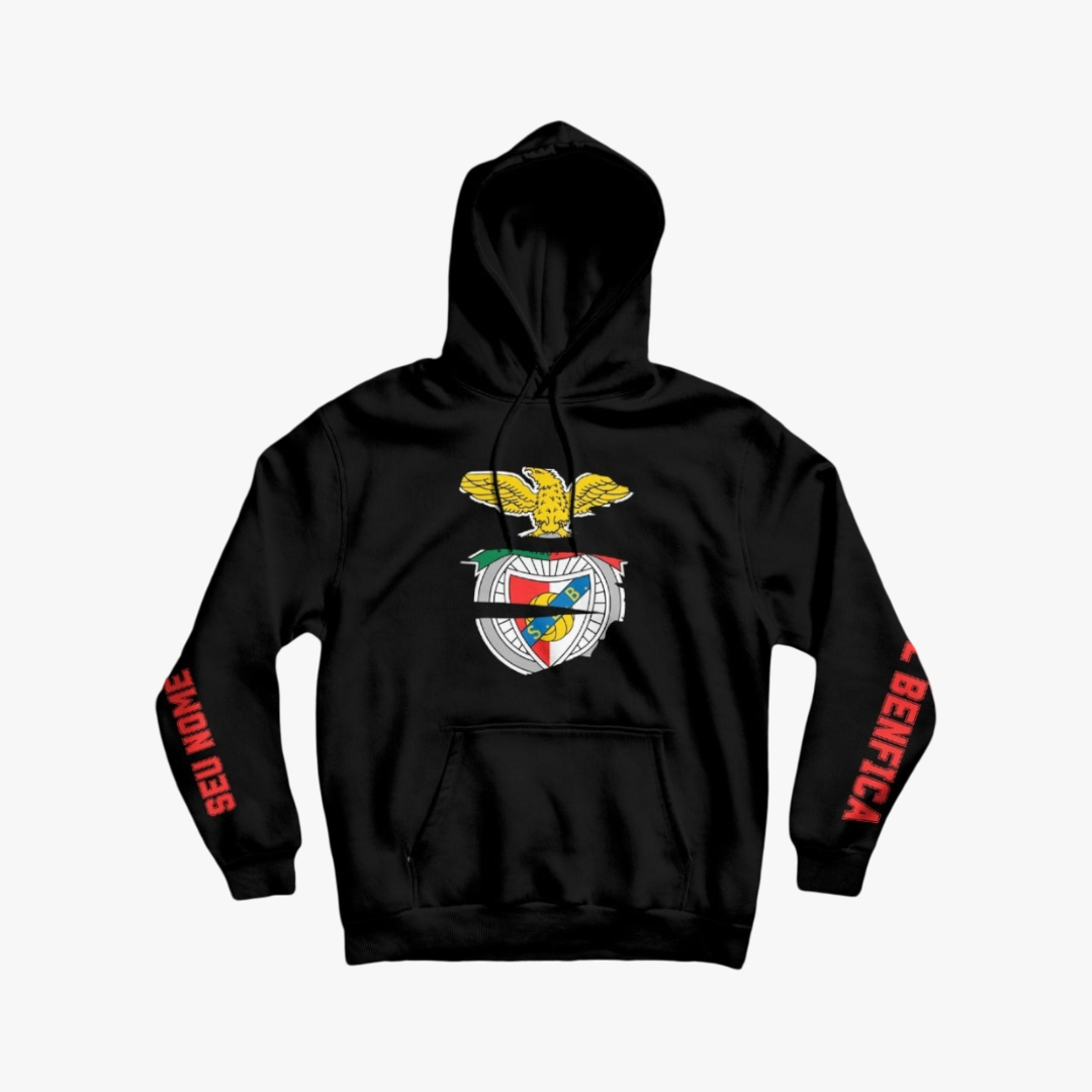 Benfica - Sweat-shirt com capuz - Preta