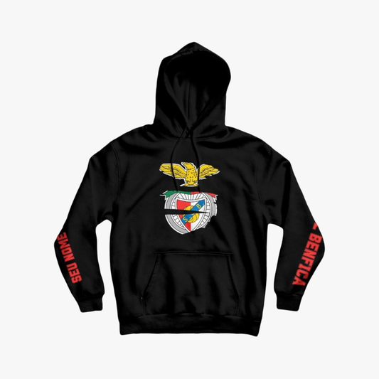 Benfica - Sweat-shirt com capuz - Preta