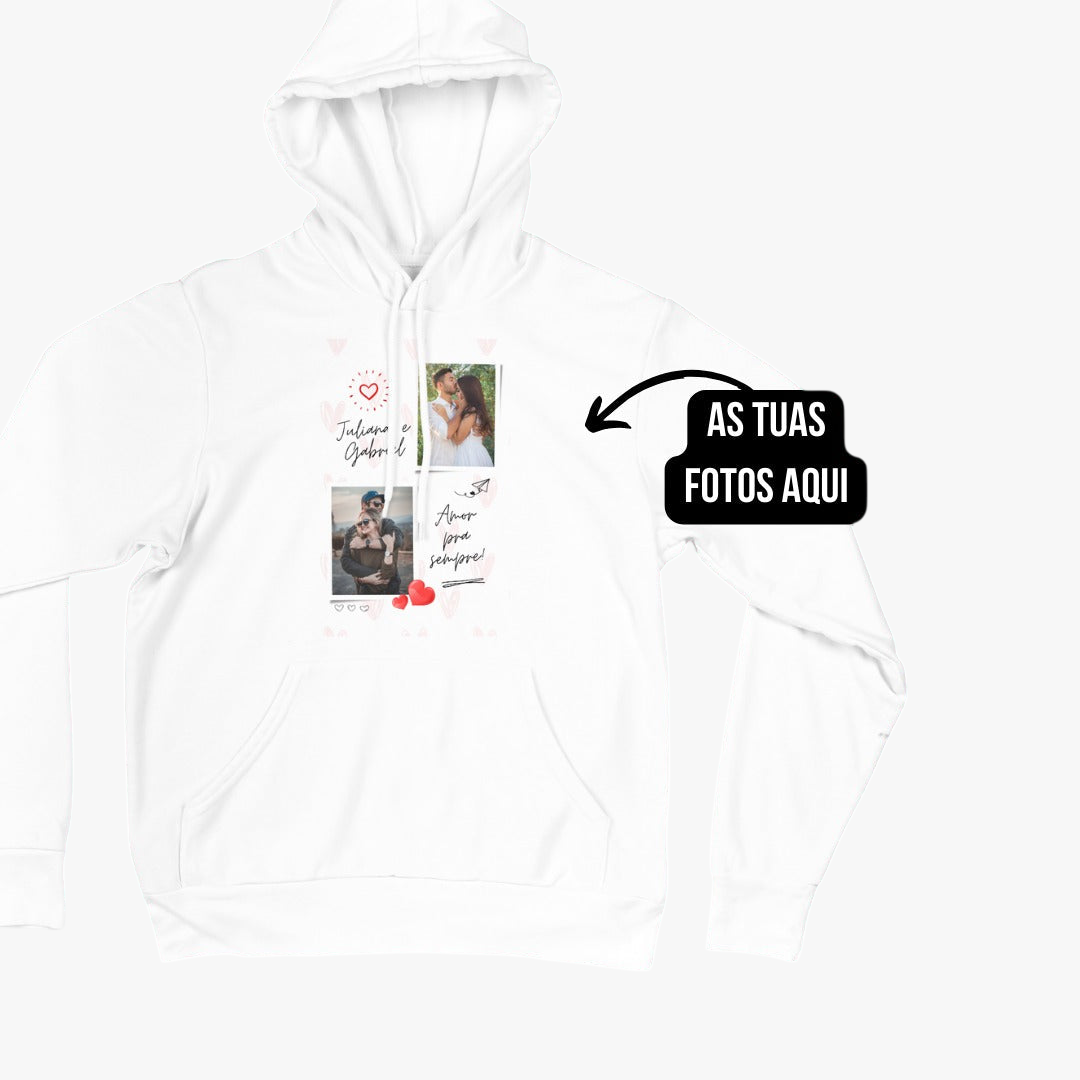 Sweat-shirt com capuz - Branca