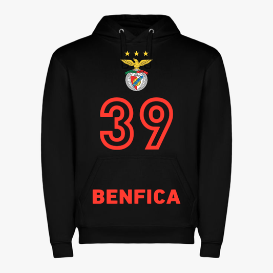 Benfica - Sweat-shirt com capuz - Preta
