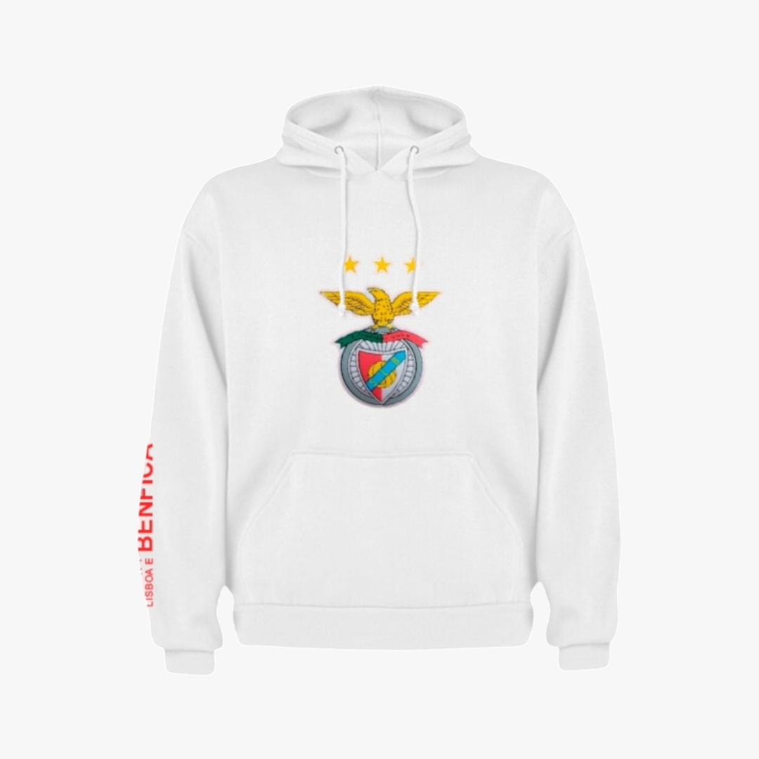Benfica - Sweat-shirt com capuz - Branca