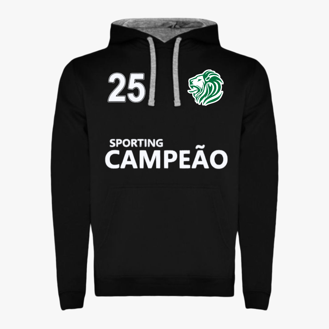 Sporting - Sweat-shirt com capuz - Preta