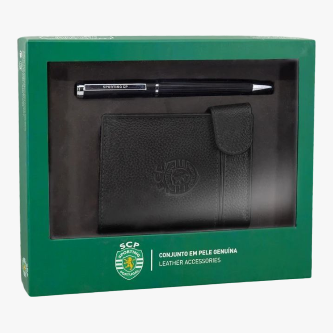 Sporting - Porta cartões + Caneta