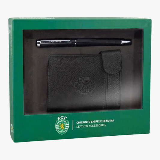 Sporting - Porta cartões + Caneta