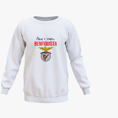 Benfica - Sweat-shirt Branca / Vermelha / Preta