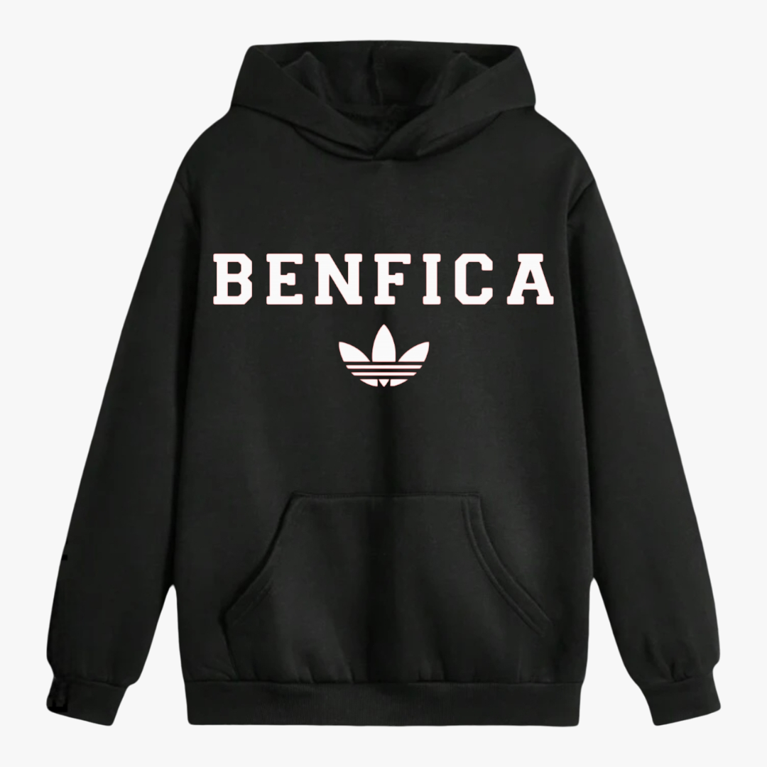 Benfica - Sweat-shirt com capuz - Preta