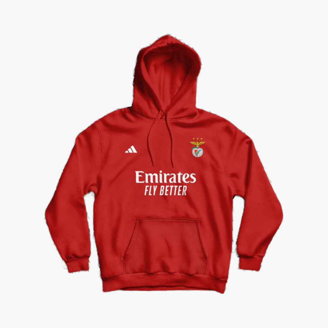 Benfica - Sweat-shirt com capuz - Vermelha