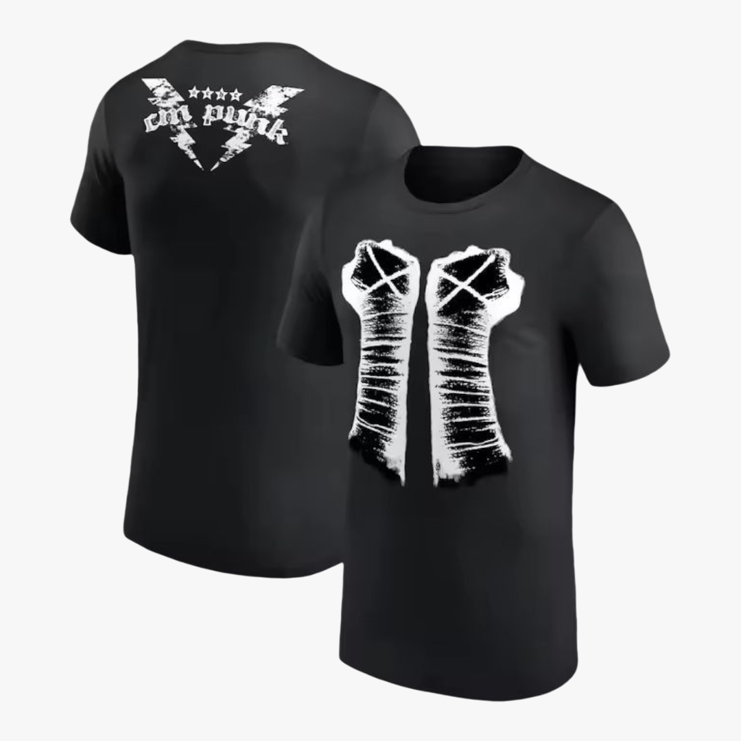 CM Punk - T-shirt Preta