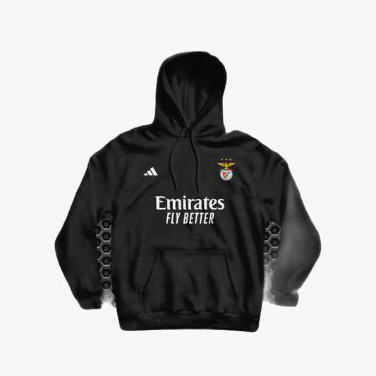 Benfica - Sweat-shirt com capuz - Preta